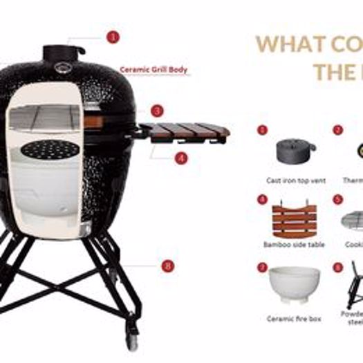 26" KAMADO Ceramic Oven & BBQ Grill