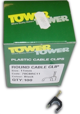 TOWER Communication Clips BLACK x100