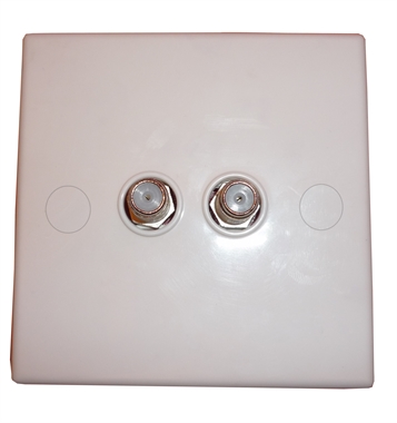 Twin `F` Wall Plate                                          