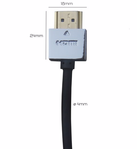 S.A.C. 1.5m HDMI Lead 4K/UHD 'Slimline Ultra'