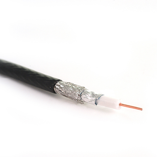 100m RG6 Satellite Downlead BLACK