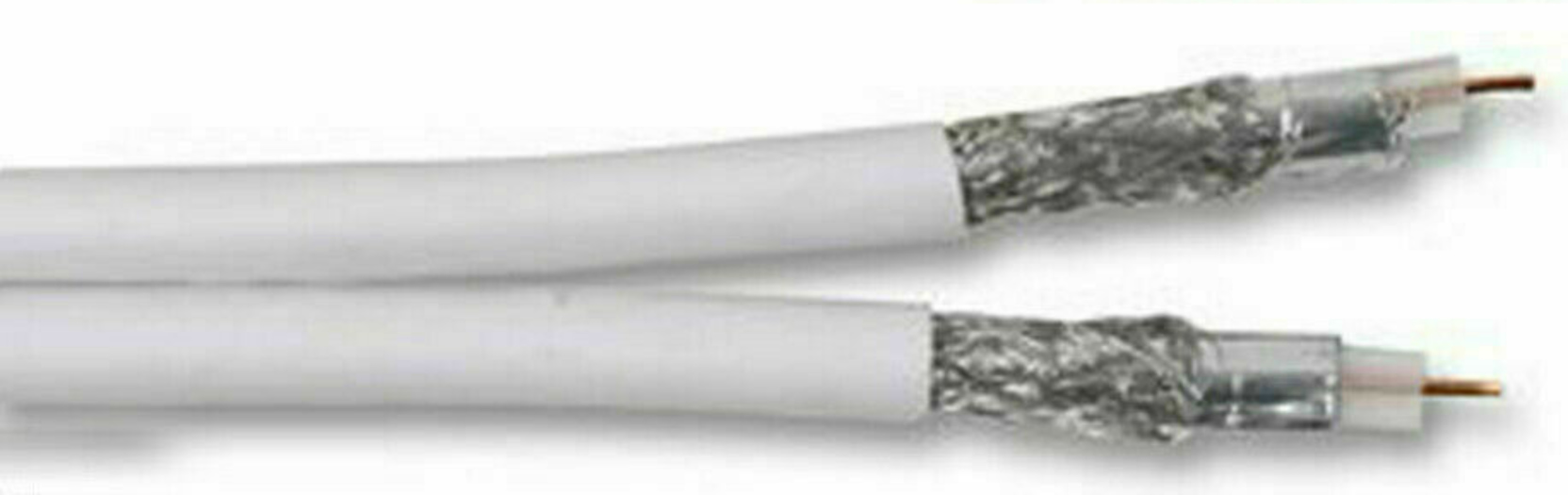 65 Twin Cable WHITE 100m                