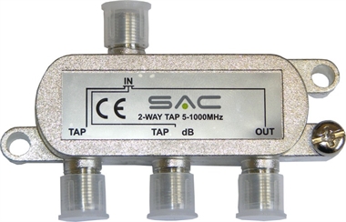 2 way tap. 12dB. Class A shielded  