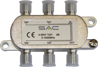 4 way tap. 12dB. Class A shielded      