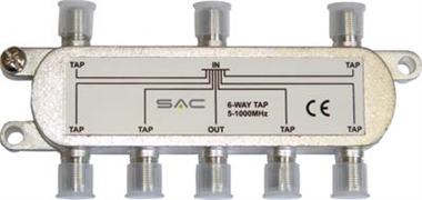 6 way tap. 27dB. Class A shielded            