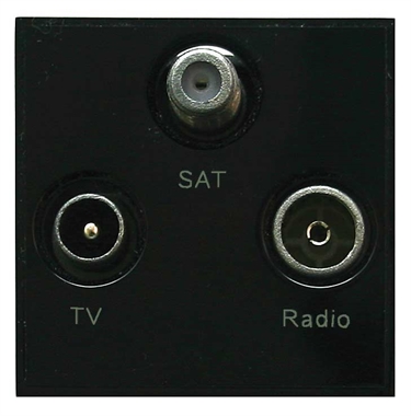 Grid Module- Triplexed TV/FM/SAT BLACK