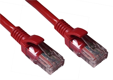 0.5m CAT 5E Patch Lead RJ45 RED   