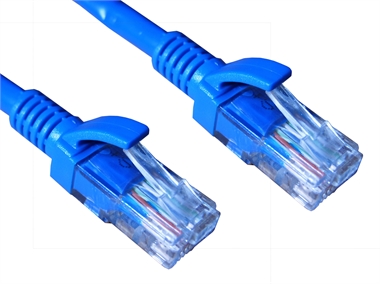 1m CAT 5E Patch Lead RJ45 BLUE          