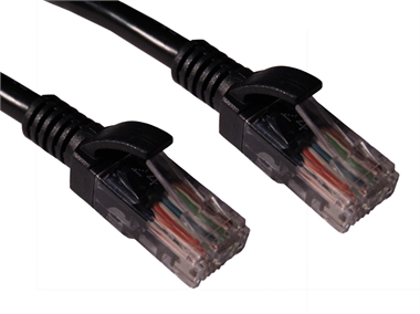 3m CAT 5E Patch Lead RJ45 BLACK       