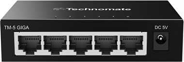 TECHNOMATE 5 Port Gigabit Metal Ethernet Switch