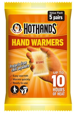 HOT Hands Pack of 5 Hand Warmers        