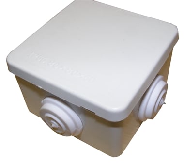 IP55 80mmx80mmx50mm Connection Box WHITE