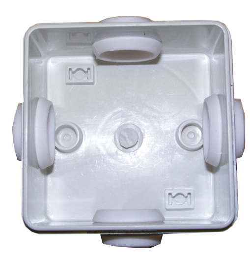 IP55 80mmx80mmx50mm Connection Box WHITE