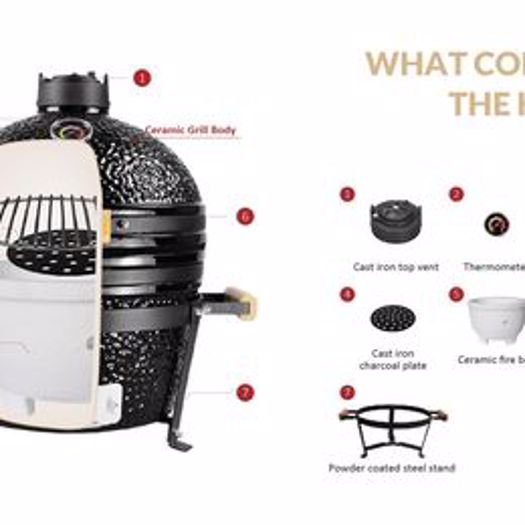 16" KAMADO Ceramic Oven & BBQ Grill