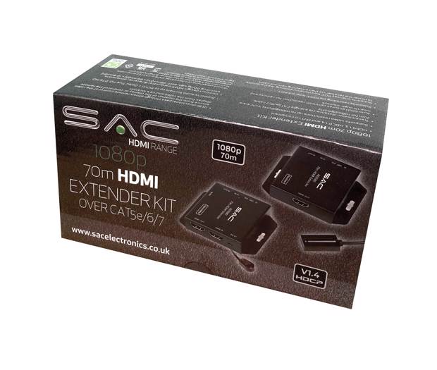 HDMI Over CAT6/7 Extender 70m 1080P