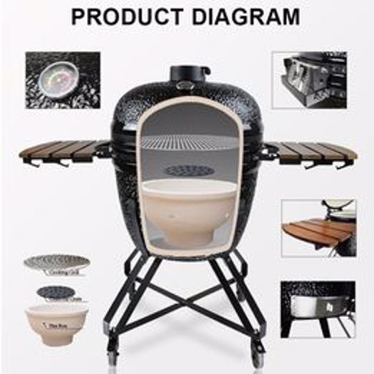 26" KAMADO Ceramic Oven & BBQ Grill