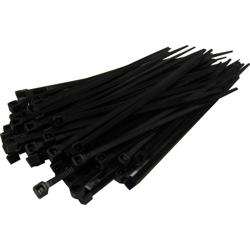 SAC Cable Ties 2.5mm x 100mm BLACK  -  pack of 100     