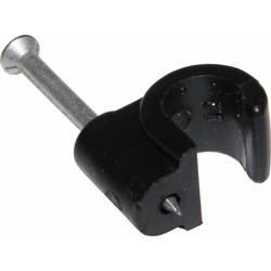 3.5mm Cable Clips BLACK (100)