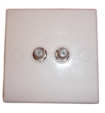 Twin `F` Wall Plate                                          