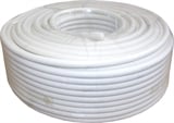 50m RG6 Satellite Downlead WHITE