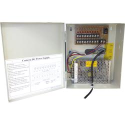 9 OUTPUT 10amp 12v Metal Boxed CCTV Power Supply 
