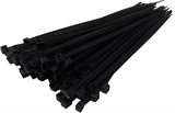 SAC Cable Ties 4.8mm x 200mm BLACK  - pack of 100     