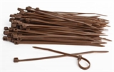 SAC  Cable Ties 4.8mm x 300mm BROWN  - pack of 100     