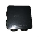 IP55 80mmx80mmx50mm Connection Box BLACK